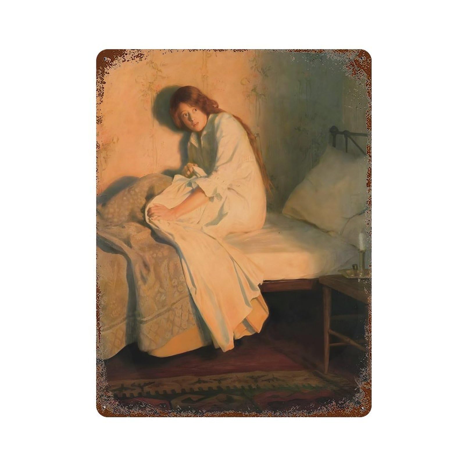 xiaoxiaoshen Artist John Collie (10) Wall Decor Art Metal Tin Poster Modern Home Decor Art Home Bar Shop Decorations Vintage Sign 40x30cm