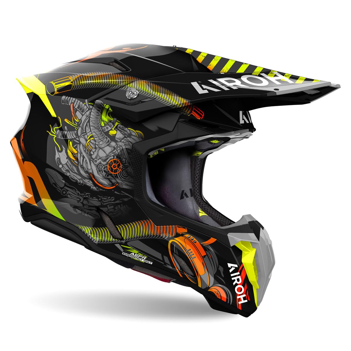 CASCO AIROH OFFROAD TWIST 3 TOXIC GLOSS M