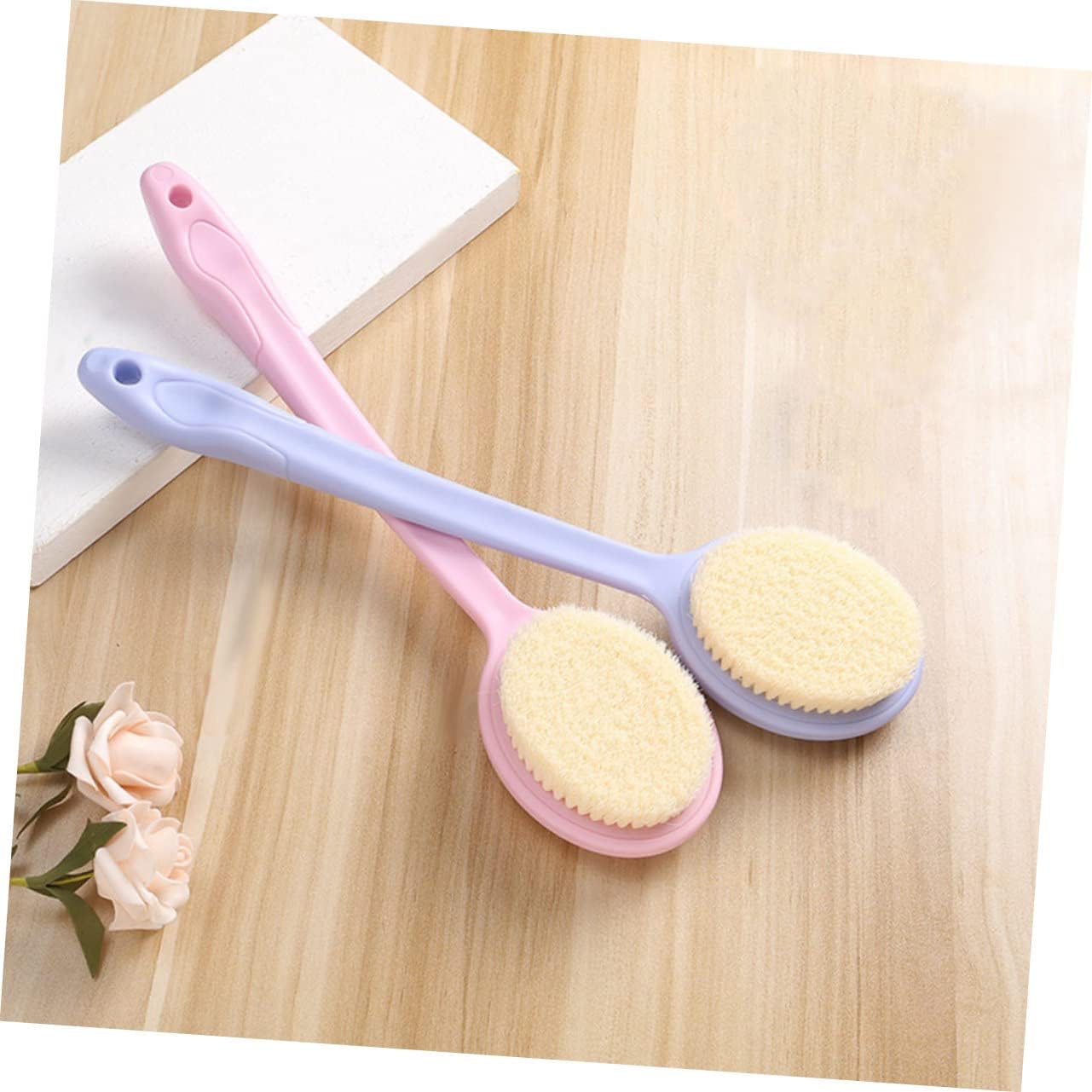 Long Handle Bath Brush Body Brush Back Scrubber for Body Exfoliating Portable Back Scrubber Bath Supply