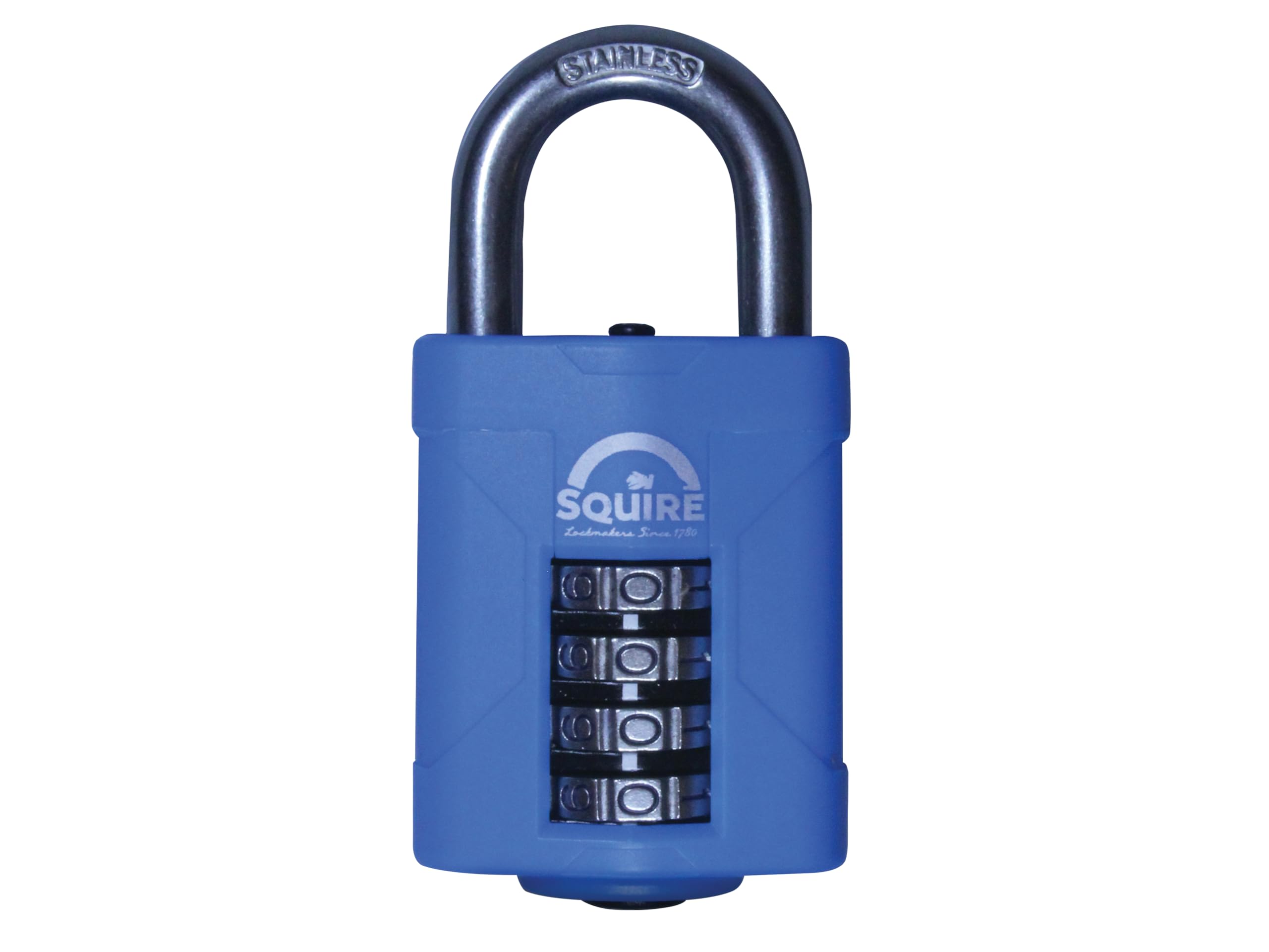 Squire CP40S & CP50S All-Weather Long Shackle Combination Padlock - CP50S/2.5 Boxed, White