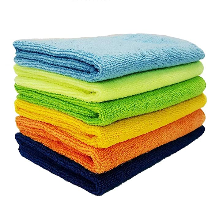 BIG BRANCH Microfiber Cleaning Cloth for Car, Kitchen, Bike, Laptop, LED TV, Mirrors and Furniture (Multicolour, 40x40 cm) Napkins pcs (MIX-6PCS)-image-45