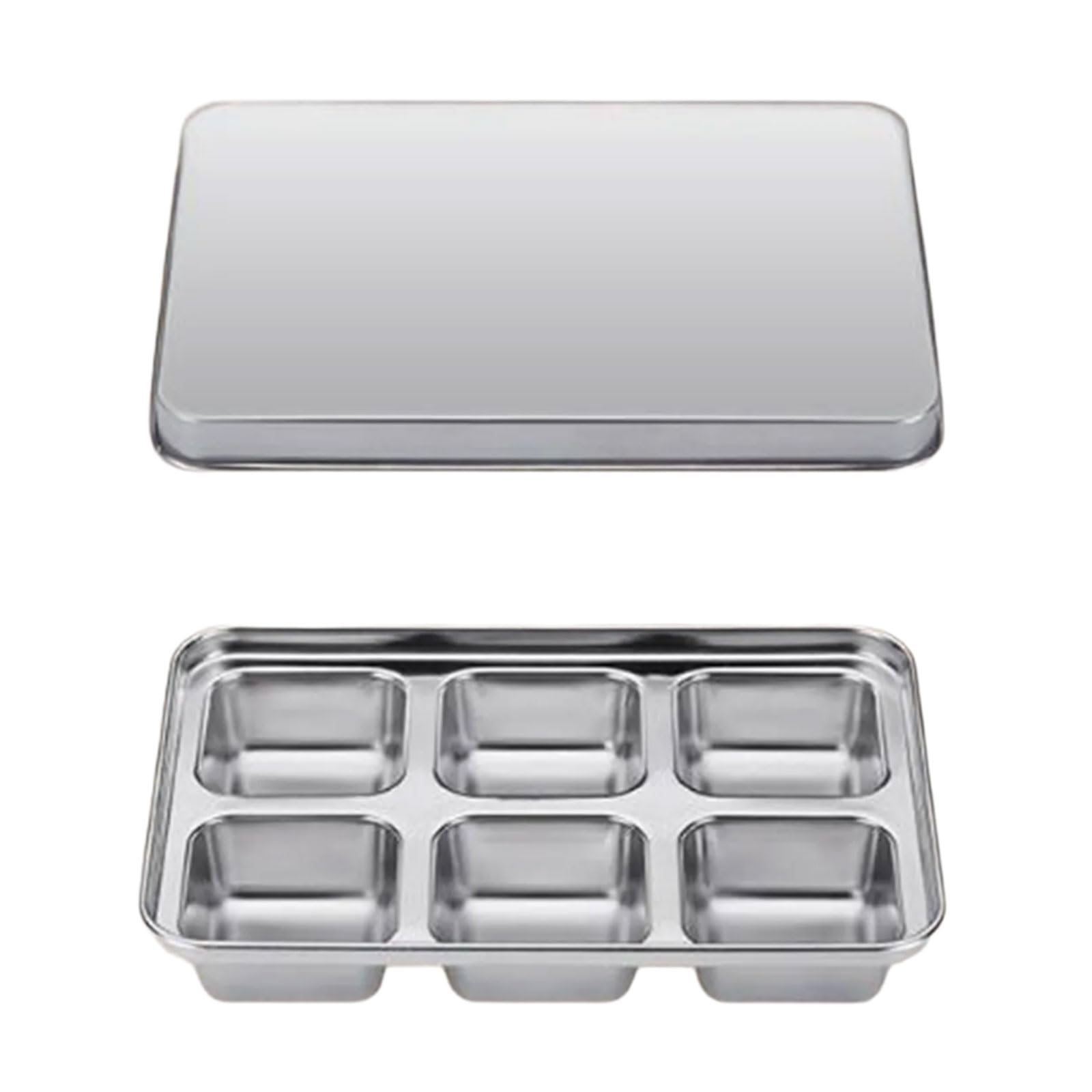 Tsophreniq 2 Stainless Steel Maker, Big Cubes Design with Lid for Cold Drinks, Cocktails, Food Storage, Easy Freezer & Dishwasher Safe
