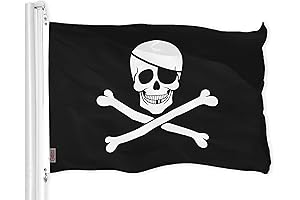 G128 Pirate Jolly Roger Bones Flag