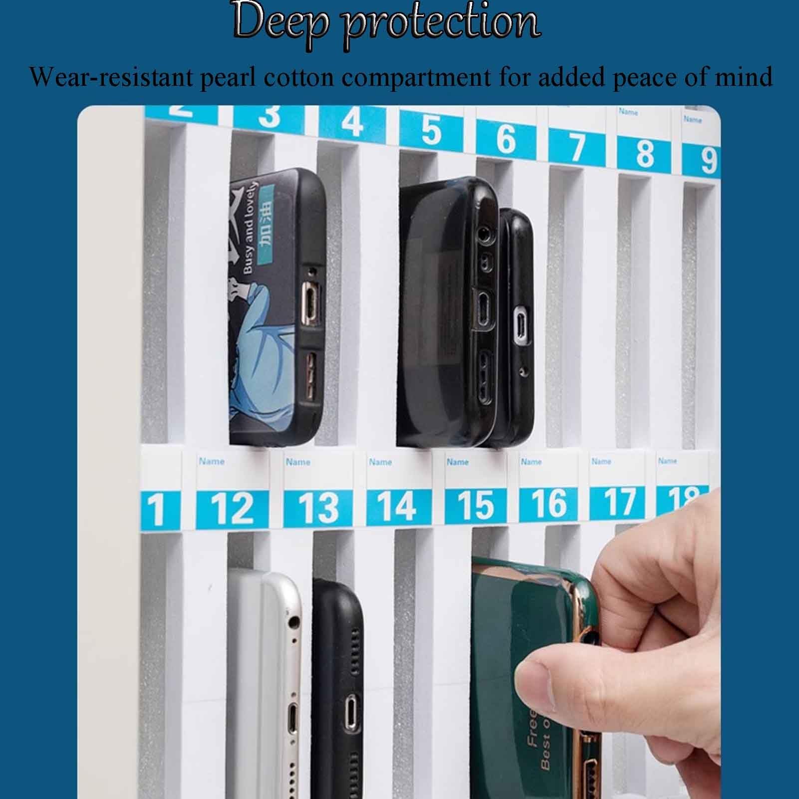 Cabina telefonica trasparente con serratura per ristoranti 12 24 36 48 60 Slot le Device Sto Secure Phone Locking Stat per eventi e aziende