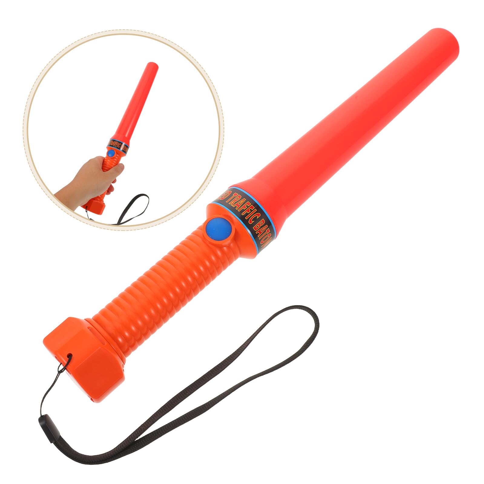 Varita De Señalización De Tráfico LED Varita De Señalización Policial Barras Luminosas De Emergencia Linterna LED Señal De Tráfico Intermitente Naranja