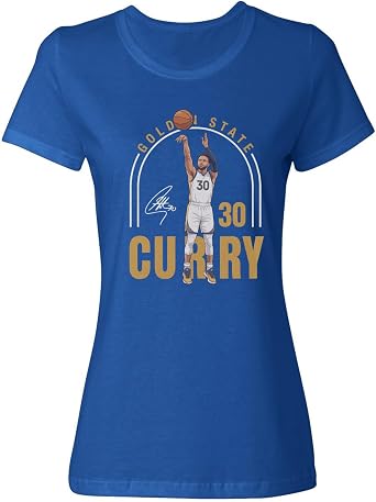 Curry-Inspired 30 Graphic The Bay Tribute Ladies Crewneck T-Shirt