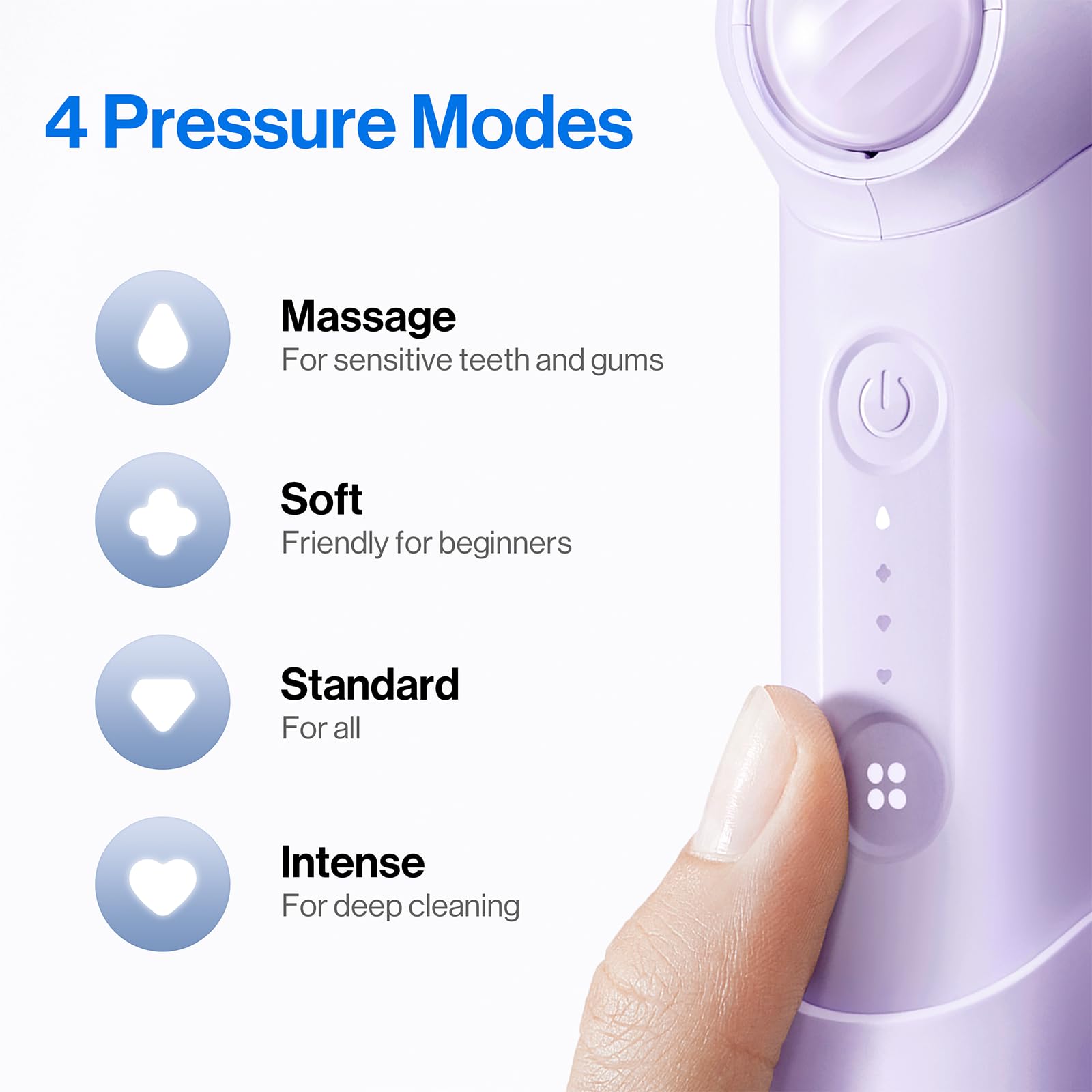 usmile C10 Portable Water Flosser – Travel-Friendly, 95-Day Battery, 4 Modes, 360° Nozzle, 180ml Tank, IPX7 Waterproof, Dentist-Recommended for Braces, Implants & Sensitive Gums (): Purple