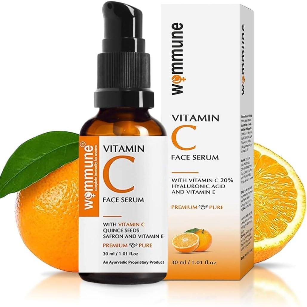 Vitamin C Serum for Face - 20% Vitamin C Face Serum with Hyaluronic Acid, Niacinamide, Vitamin E & More - Anti Aging and Skin Brightening Serum for Dark Spots, Acne, Fine Lines & Wrinkles