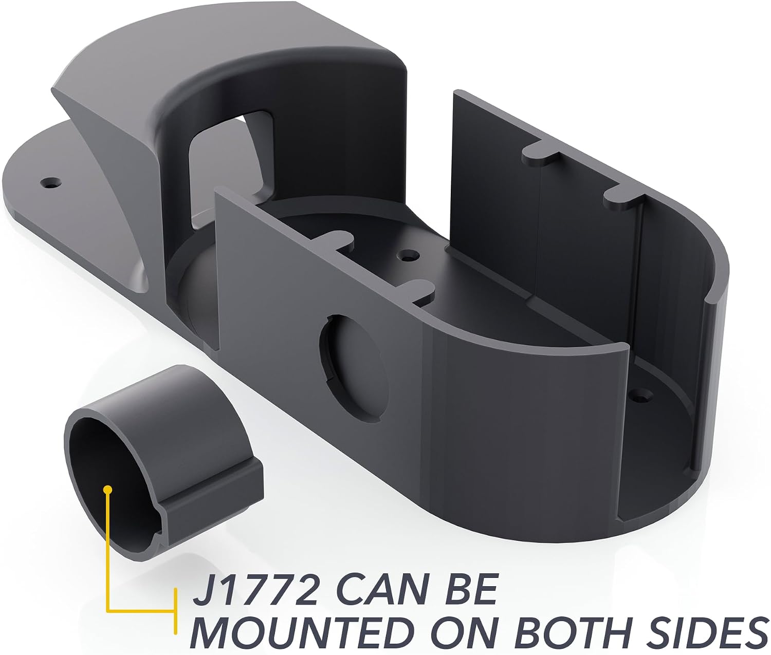 Portable Charger Wall Mount for Rivian - Cable Organizer, J1772 Connector Mount with Cord Holder & Charging Unit Bracket