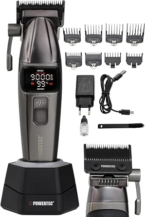 Powertec TR-4646 Professional Hair Beard Shaver (Including 0.5mm Comb)