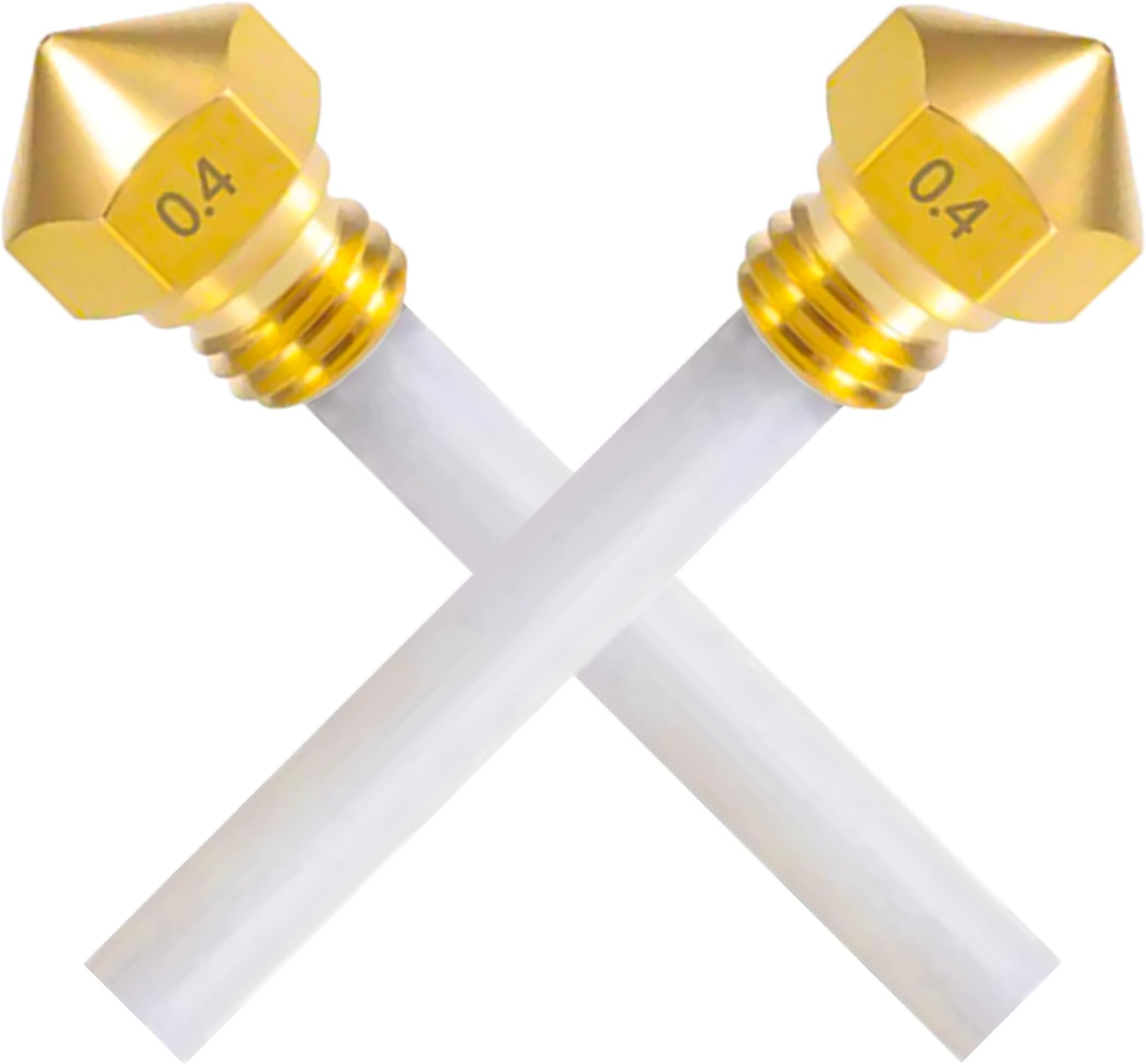 Archetype QIDI TECH Nozzles (0.4mm) X-MaxX-Plus 3D Printer PTFE (45mm36mm) (2pc Kit) (45mm)