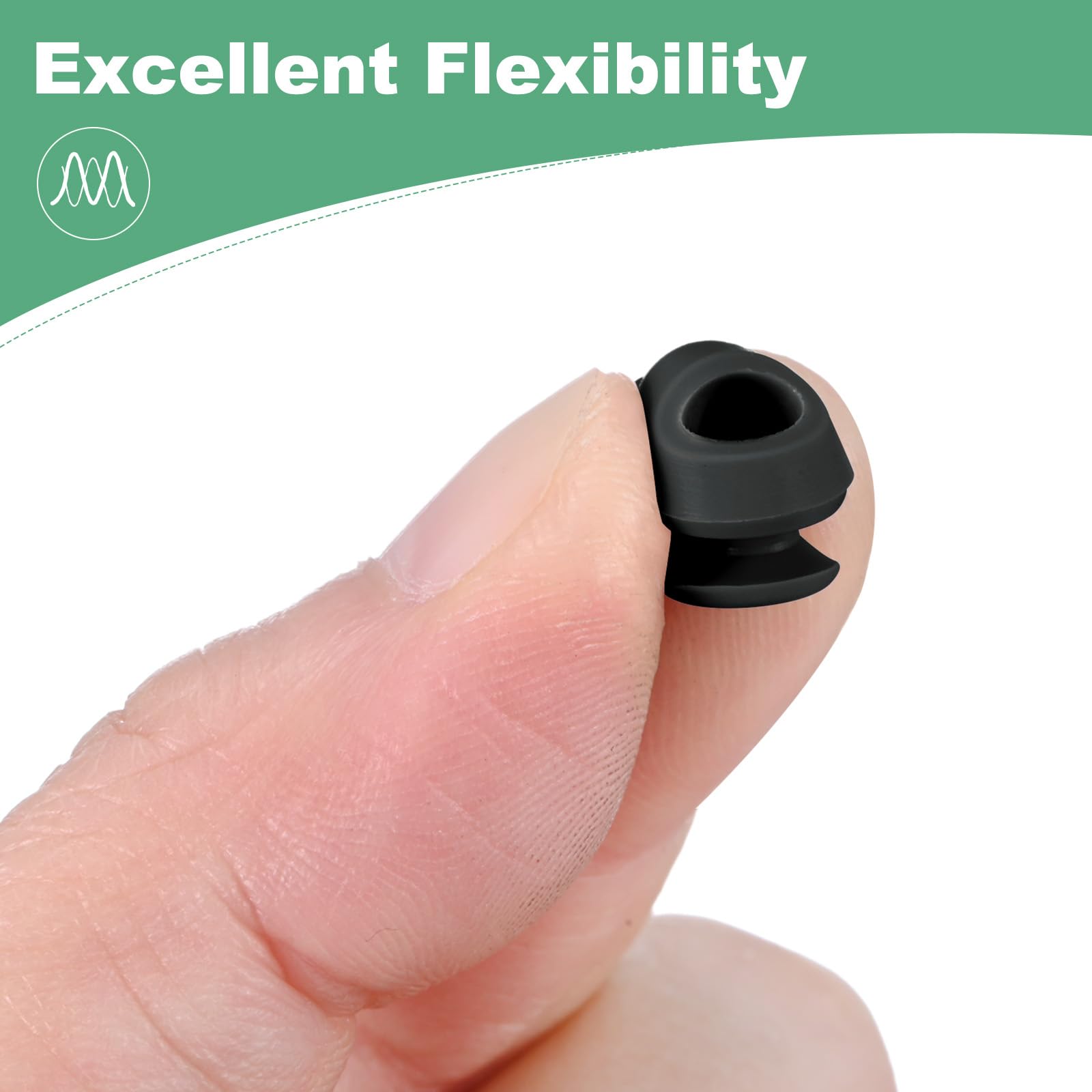 M METERXITY 50-Pack Silicone Hole Plugs, Snap in Locking Hole Plugs for 6.5-7mm Hole - Image 4