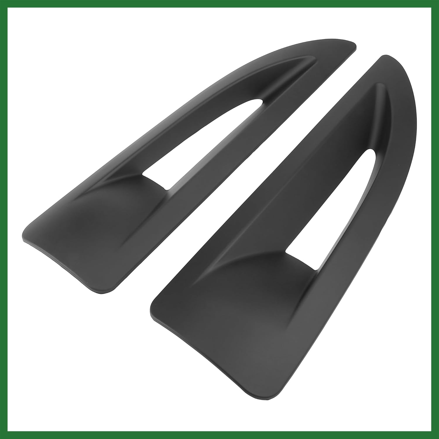 Motoforti Pair Hood Side Air Vent Cover Bezels Trim Matte Black for Jeep Wrangler JK JKU Unlimited Rubicon 2007-2017 Long-Lasting