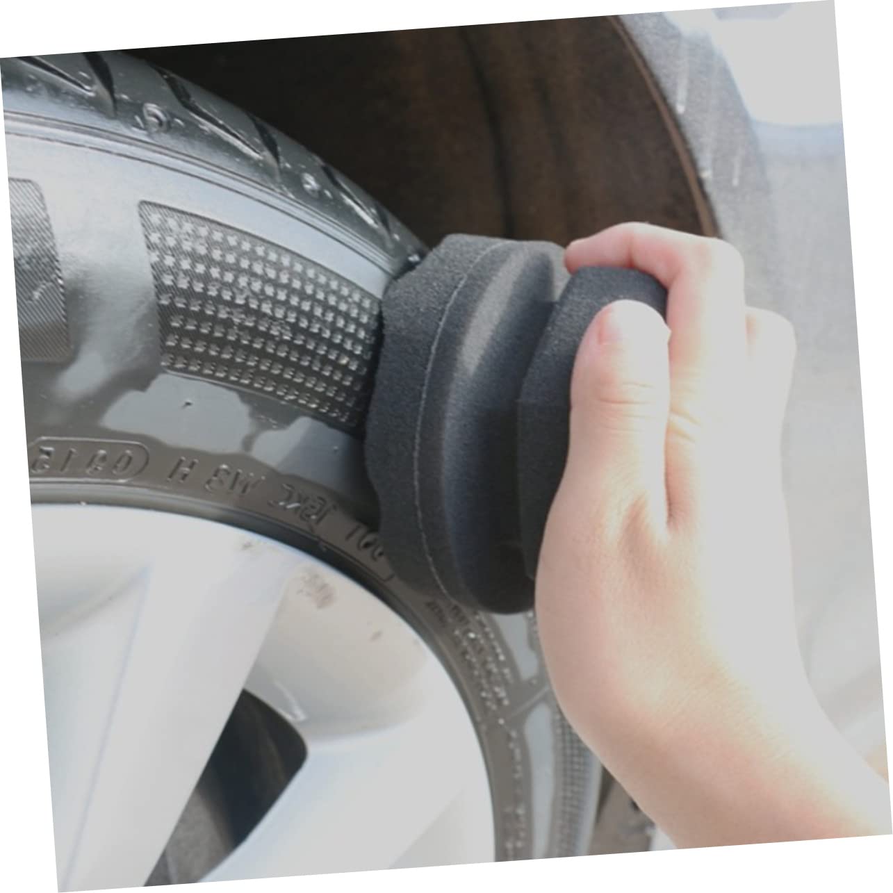ibasenice 9piezas Esponjas De Pulido y Cera Para Vehículos De Esponjas De Aplicación De Alta Densidad Para Limpiar y Abrillantar Interiores y Exteriores Del Coche Fácil De Usar Sin