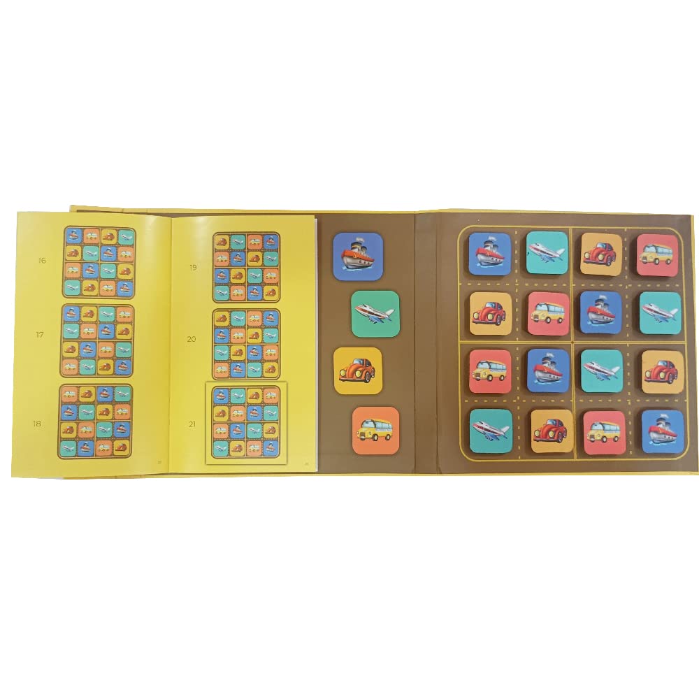 PELIKAS TOYZ Sudoku Mind Games Children, Puzzles for Kids 5 to 7 Years Old, Games for Kids for Age 5 to 7, Gifts for Boys Girls, Magnalogix Learning Magnetic Toys, Sudoku Junior Transport - Image 6 thumbnail