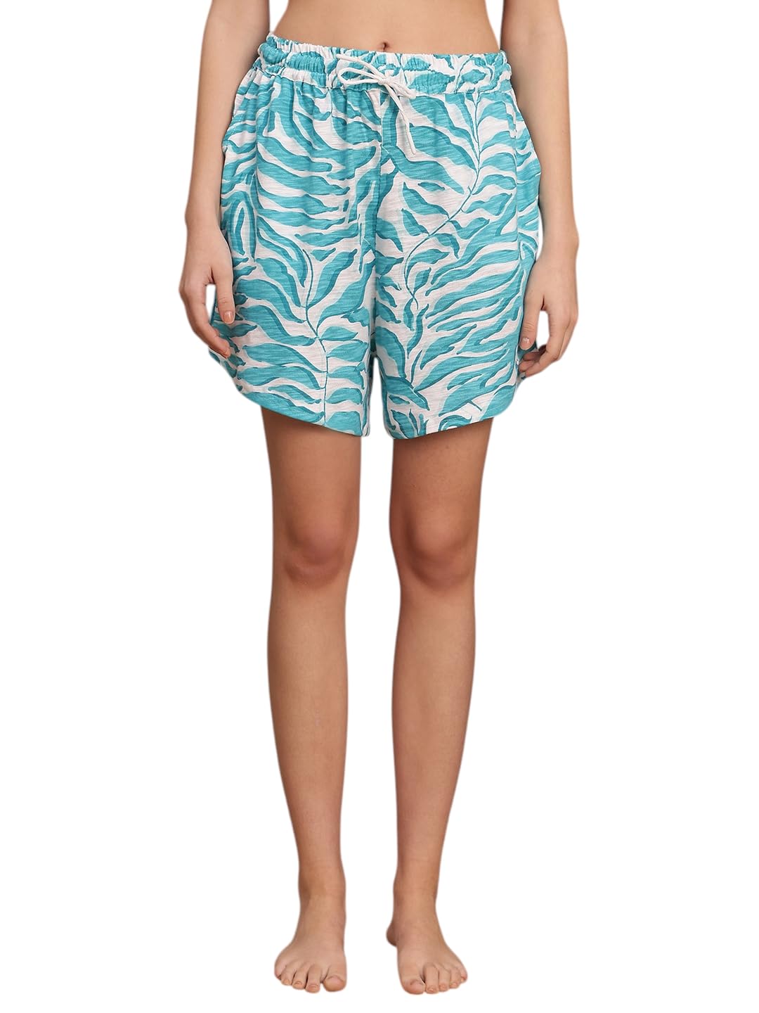 valles365 by s.c. Women Printed Hoseiry Lounge Shorts-picture-47
