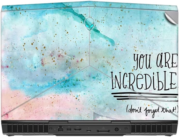 GADGETS WRAP Printed Vinyl Top Only Skin Sticker Decal for Alienware 15 R3 - Incredible