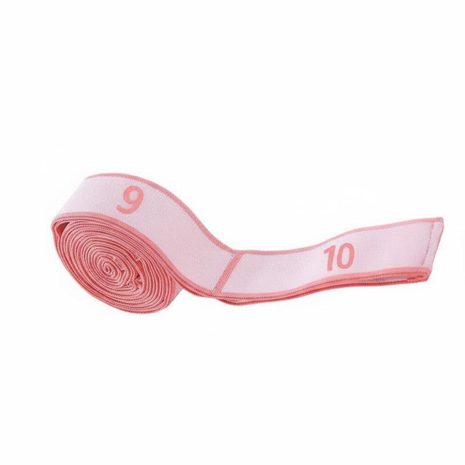 Multi-Loop Resistance Band High Numbered Stretch Band Portable Stretching Strap with Loops for Beginners, Dancers, Home Workout, Physical Grapefruit Red 10-seg Fig Starter-image-25
