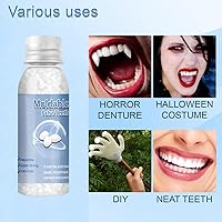 Vista 4 de Kit de reparación de dientes, kit de reemplazo de dientes para restauración temporal de dientes perdidos y rotos, reemplazo de dentaduras postizas