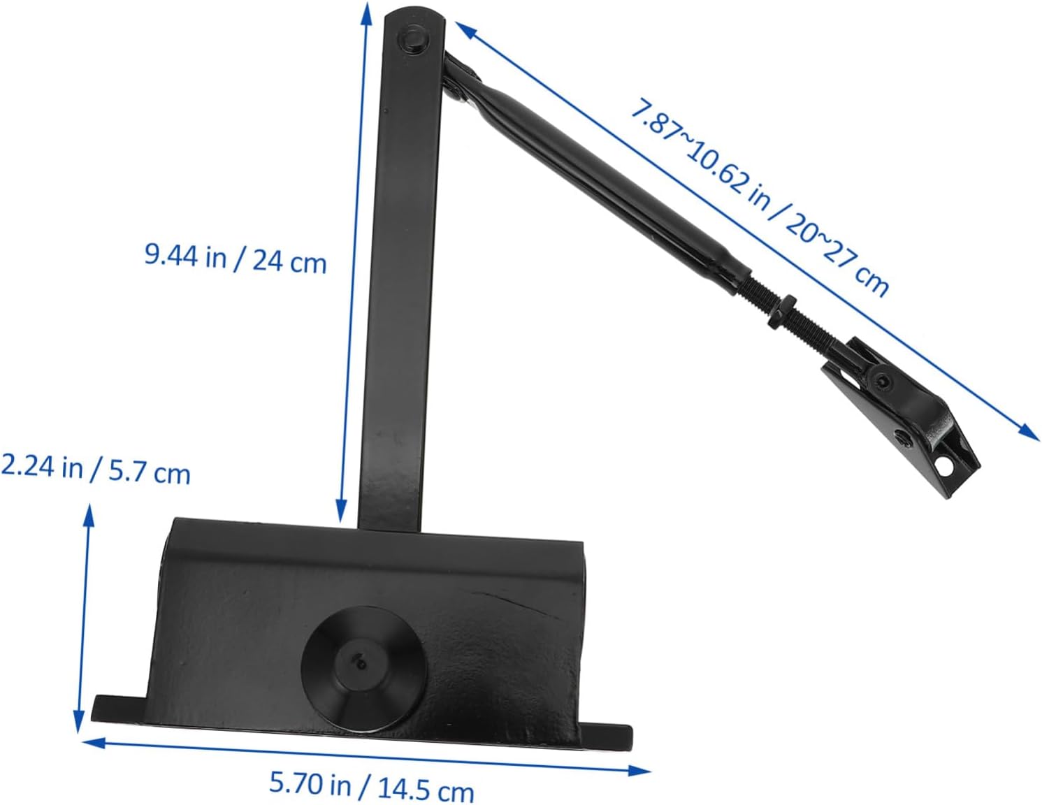 Automatic Home Door Closer Self-Closing Convenient Safety Controller for Small to Medium Doors Black Simple Design