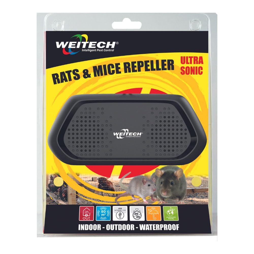 WEITECH WK0344 – Rats & Mice Repeller Waterproof – 80 M²