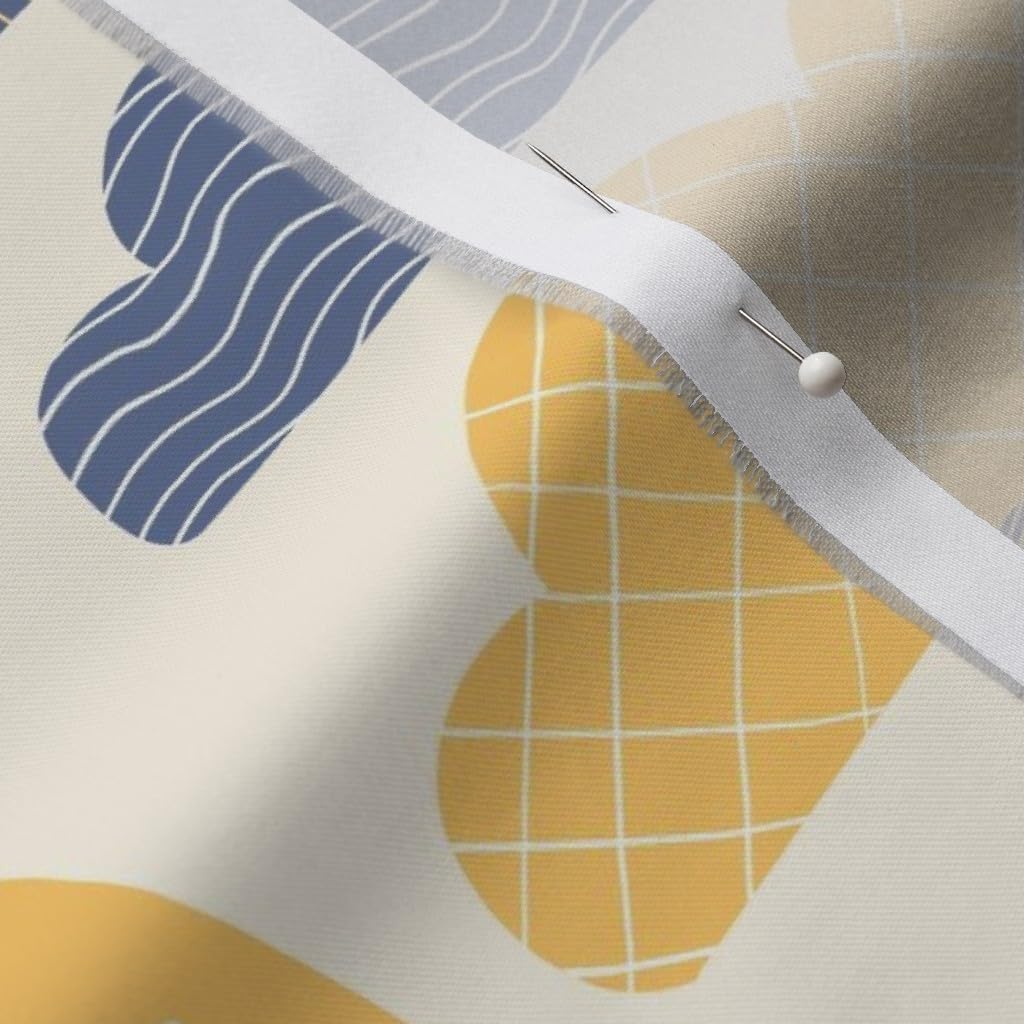 Spoonflower Fabric - Sunshine Showers Rainbow Cloud Pink Cream Clouds Children Sun Nursery Printed on Organic Cotton Sateen Fabric by The Yard - Sewing Quilting Apparel Home Decor