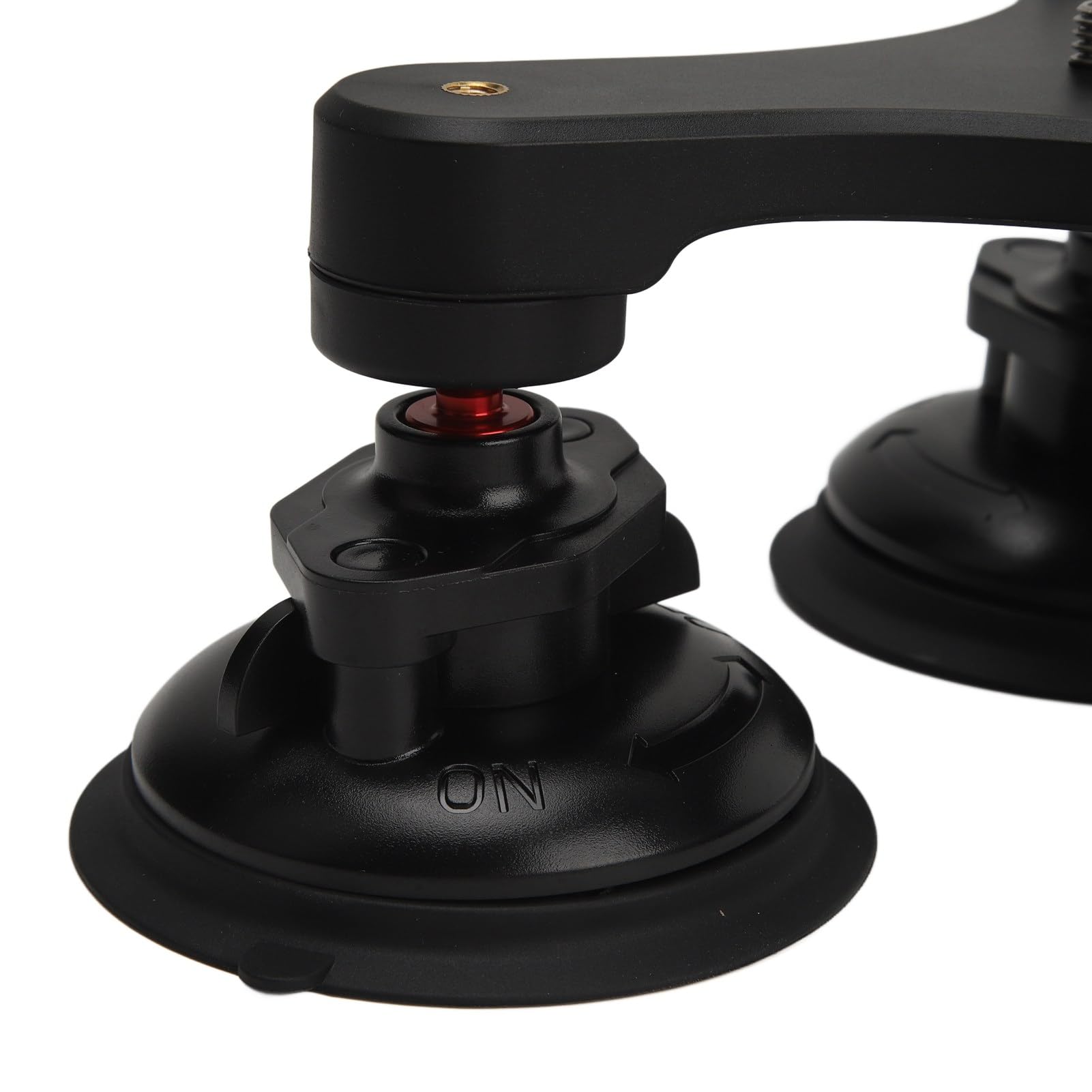 Supporto per videocamera a ventosa per auto, montaggio a tre ventose con testa sferica a 360° e filettatura da 1/4 di pollice, supporto a ventosa ad alta aderenza per action camera