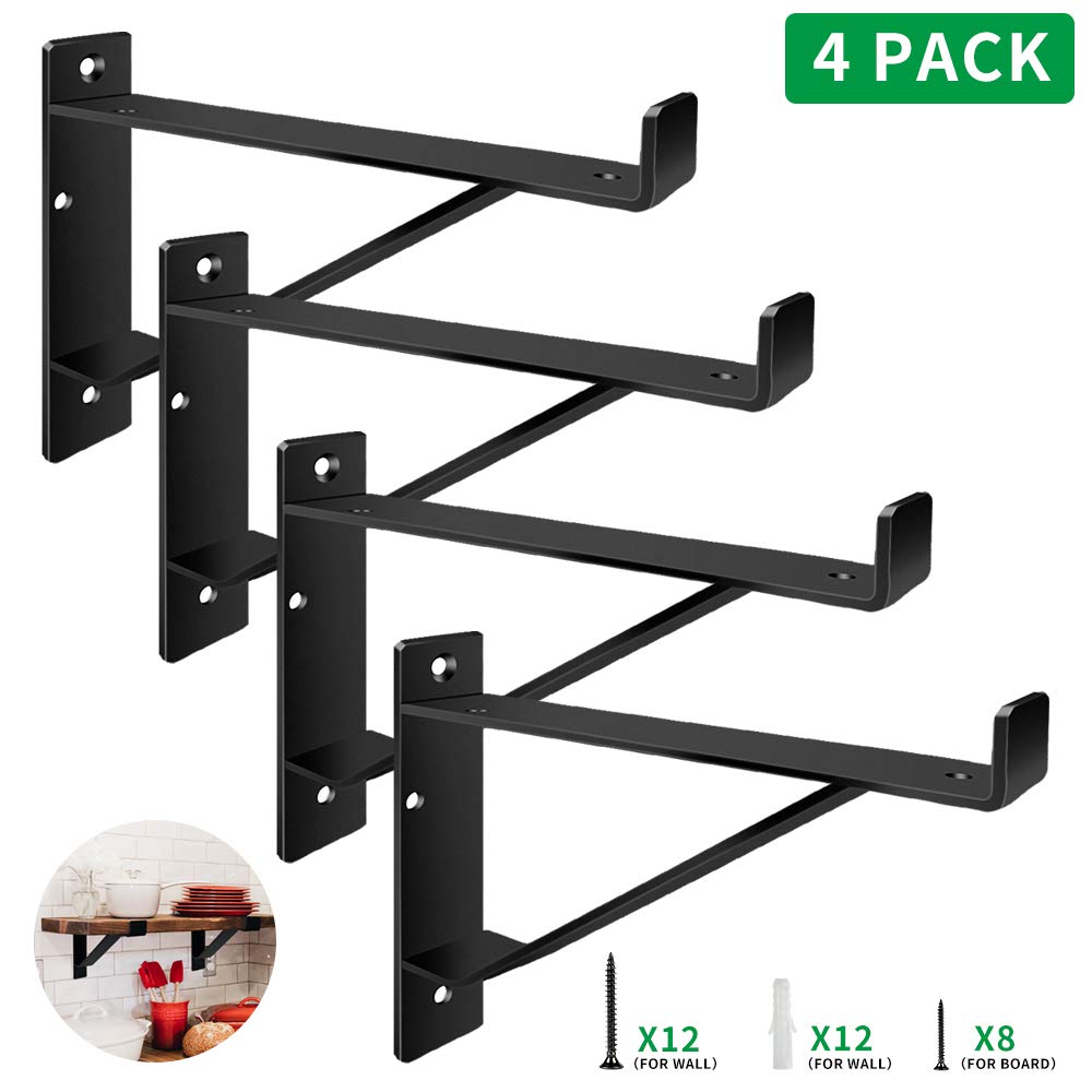 Buy Heavy Duty Shelf Brackets 12 inch, Industrial Wall Brackets with
