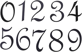 GANAZONO House Numbers Mailbox Numbers for House Outside 0-9 Door Numbers Room Number Door Signs Door Address Number Sticker 10pcs House Address Numbers