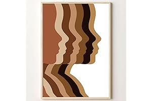 Boho Wall Art for Brown Bedroom Decor