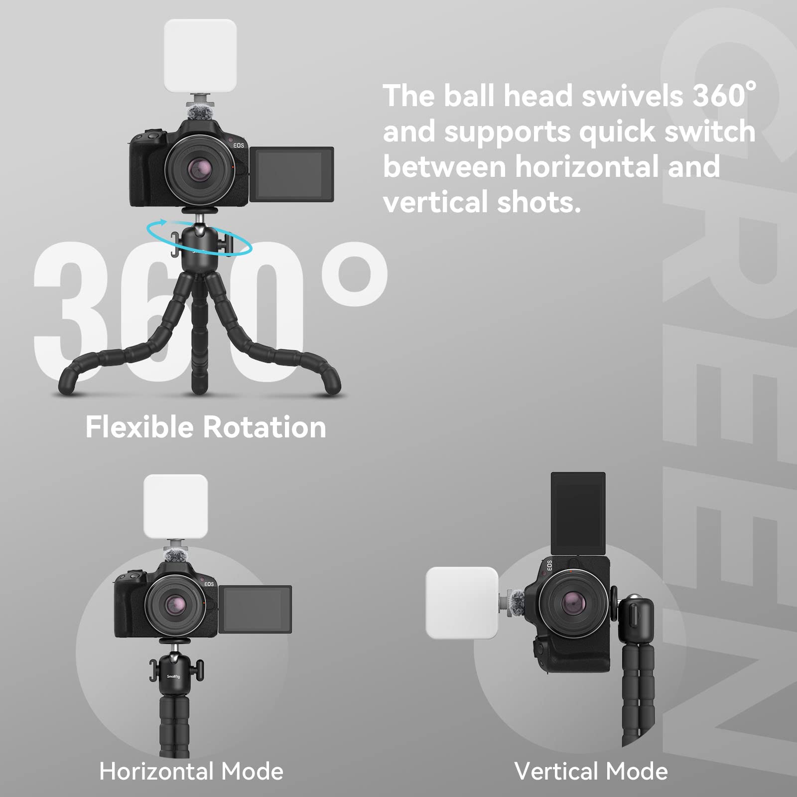 Amazon | SmallRig Vlogging三脚キット、柔軟な三脚スタンド