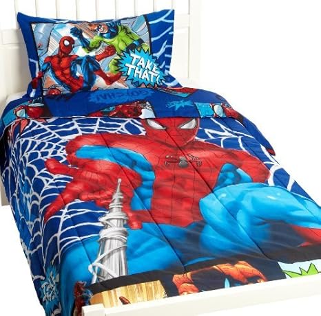 twin spiderman comforter