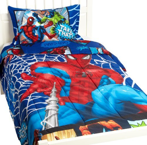 Best Review Marvel Spiderman Comic Twin Comforter