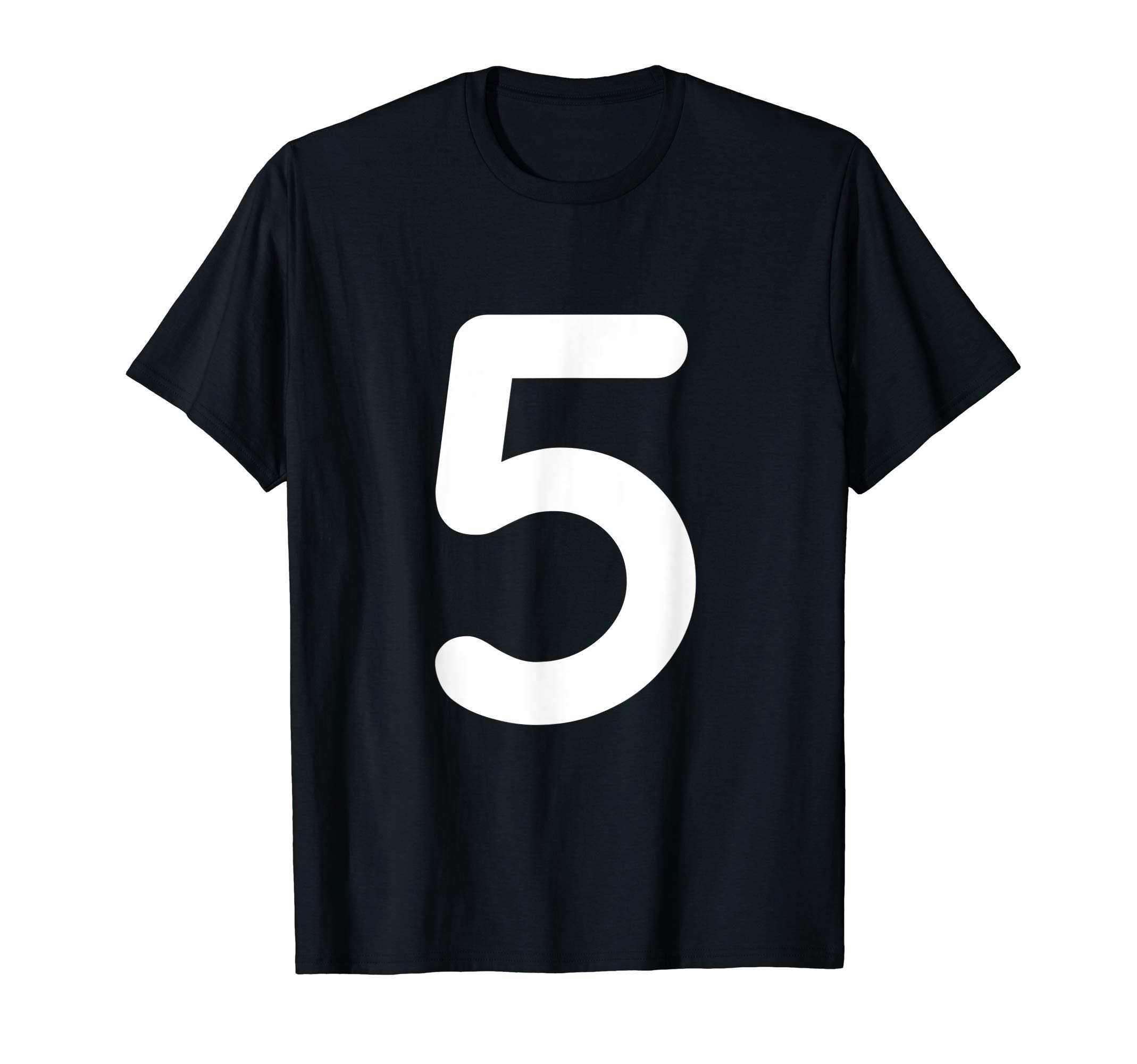 Number 5 Five Player Team Halloween Costume T-Shirt
