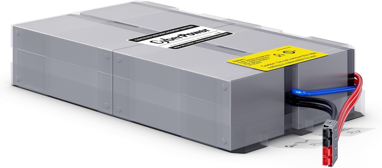 CyberPower RB1290X4F UPS Replacement Battery Cartridge, Maintenance-Free, User Installable, 12V/9Ah
