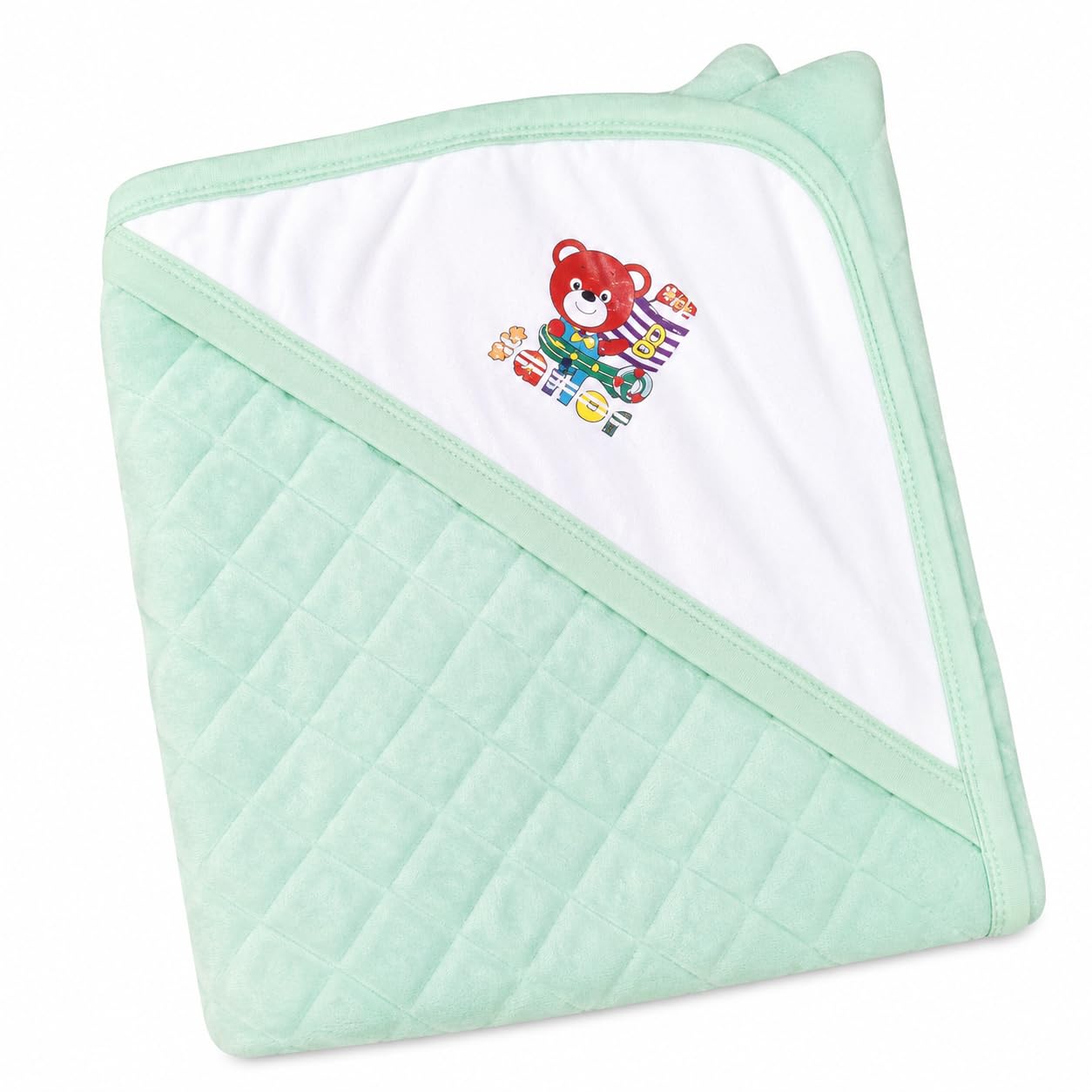 Baby Hooded Towel, SoftBath Wrapper for Newborn Baby Boys & Girls, Cotton Blend Towel with Hood, Quick Dry Baby Bath Towel, Infant Swaddle Wrap, (Pack of 5)-image-41