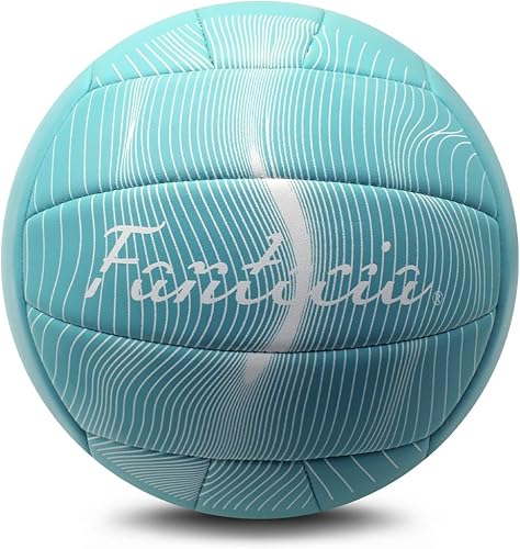 Balón de voleibol con bomba de tamaño oficial 5 Soft Touch Voleibol de entrenamiento para interiores y exteriores, juego de entrenamiento Match