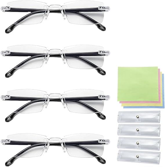 Fake Brille Ohne Stärke - Anti-Blaulicht Gestell - Unisex - 138x150mm - Modisches Accessoire