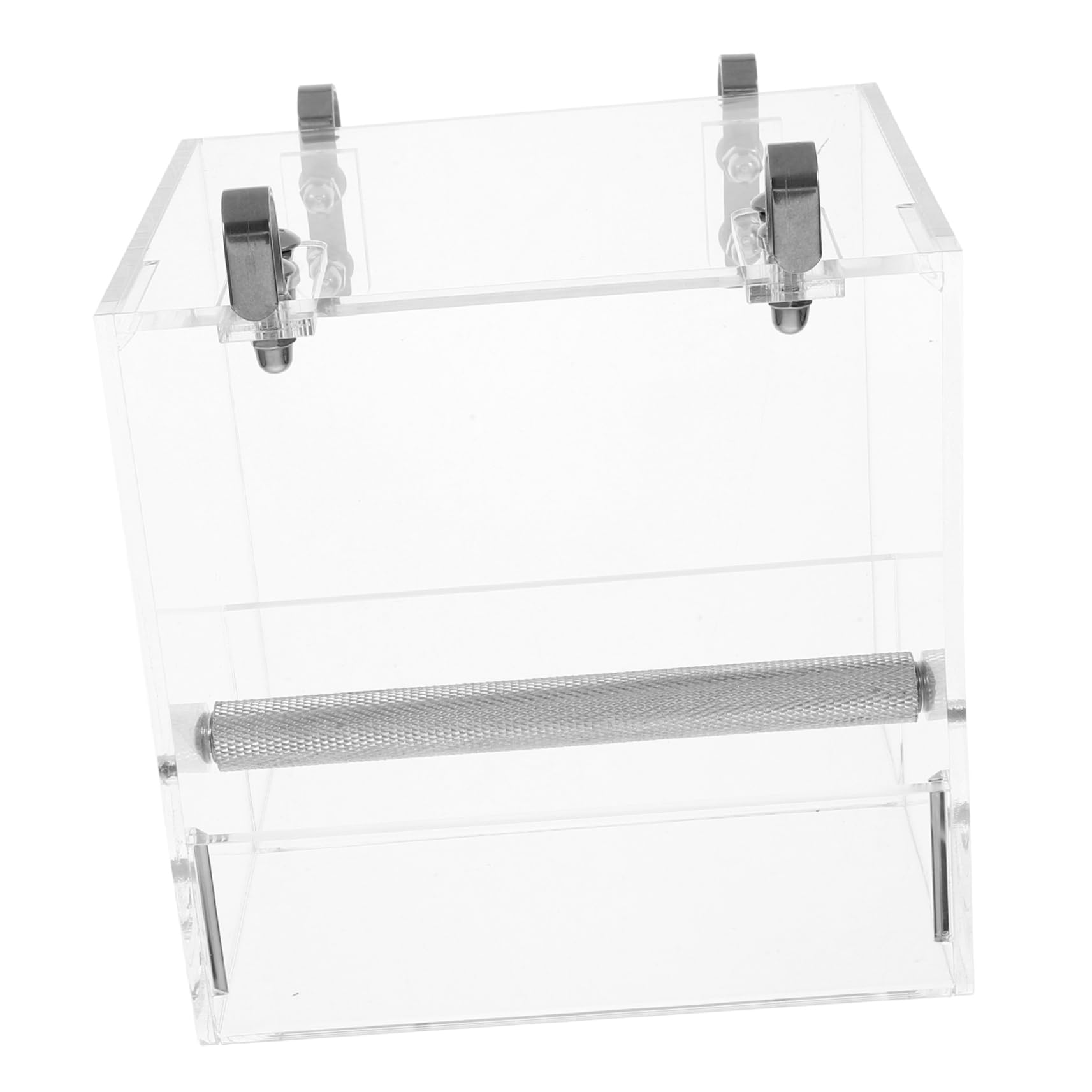Mangiatoio Automatico per Pappagalli in Plastica, Ciotola | Piccoli Uccelli, Design Sospeso, Facile da Installare, Pulizia Semplice per Uso in Gabbia e Casa