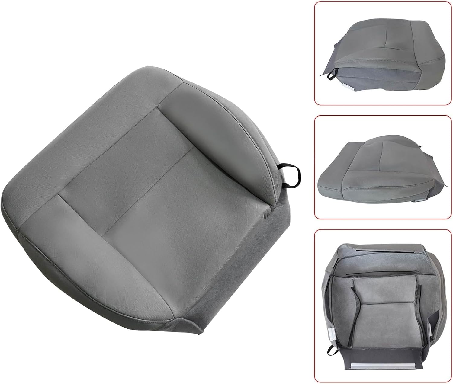 【上品で大人気♪】FZJDSD フリントグレー ドライバー&助手席側ボトムクロス交換用シートカバー Ford F150 2004 2005 2006