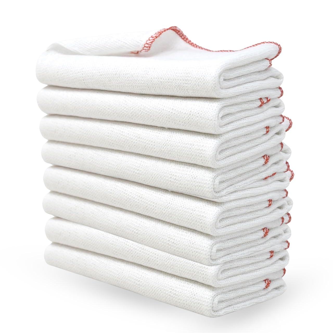 Milosc Jumboo dish clothes Extra Large 100% Cotton Cleaning Dish Clothes Size 40x50cm White Cleaning Kitchen Cloth (40)