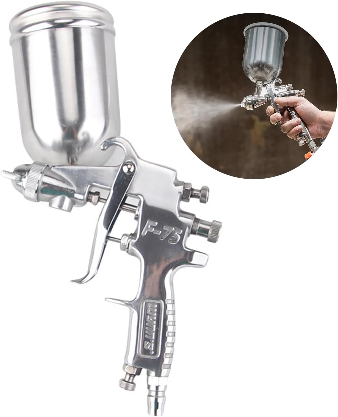 Professional Steel Nozzle Portable Car Paint Kits Pneumatic Tool For Painting