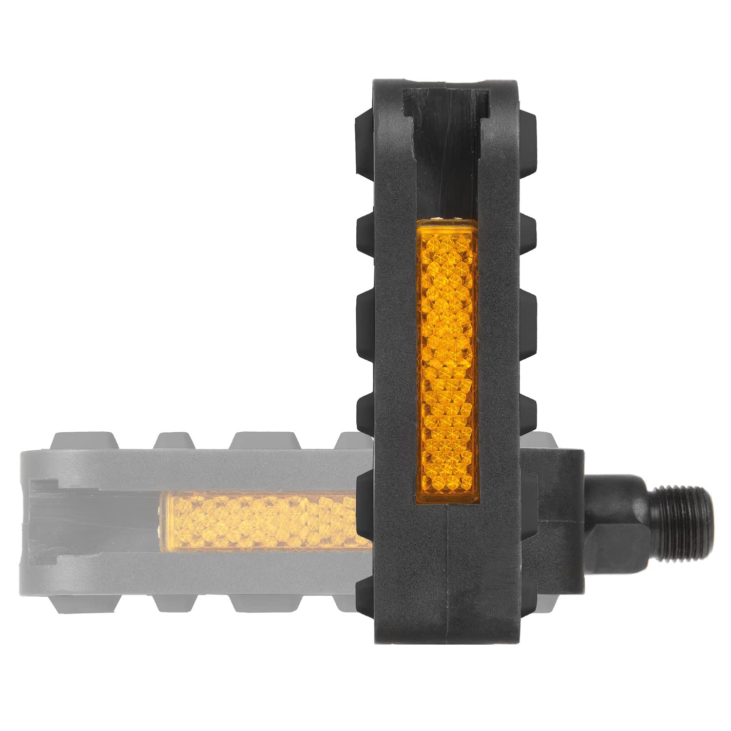 M-WAVE Steady F1, Pedali Pieghevoli per Bicicletta Unisex, Nero, 69 x 98 mm