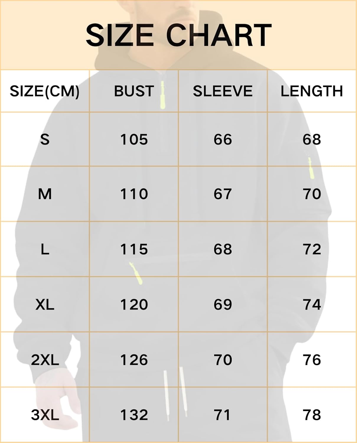 Men's Hooded Sweatshirt - Quarter Zip Pullover with Pockets Autumn Winter Casual Wear for Vacations - Image 7