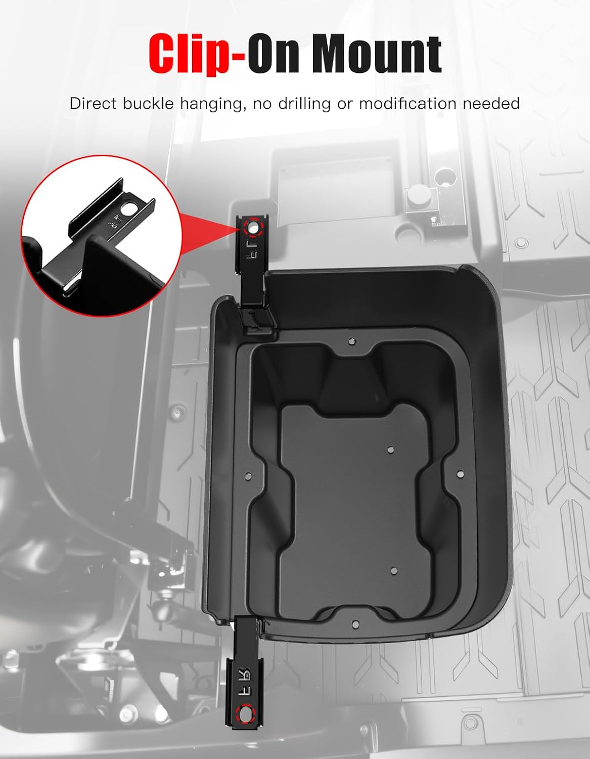 Under Seat Storage Box for Kawasaki Ridge Crew 2025, Rear Right Side image 5