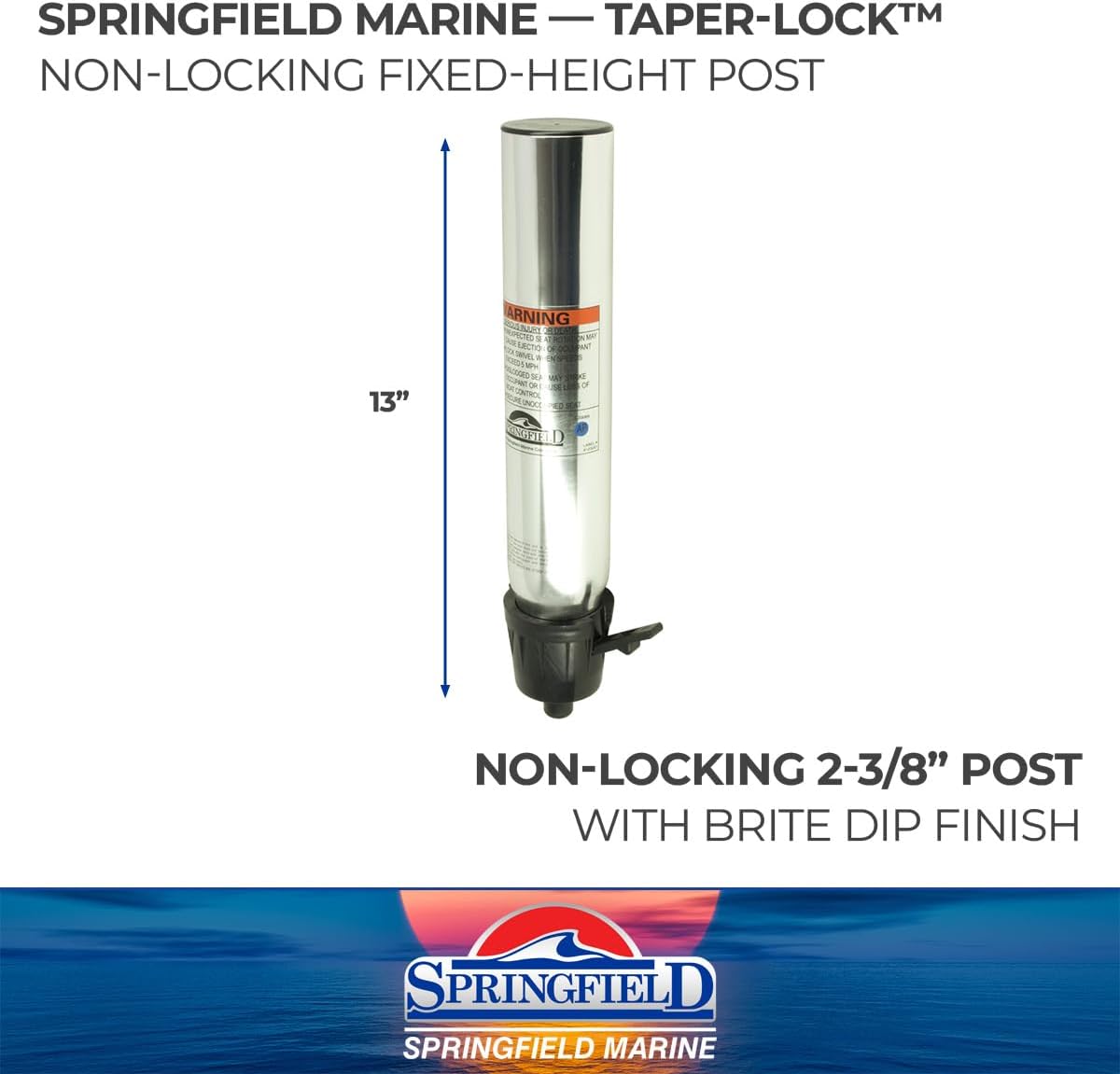 SPRINGFIELD 1600610 Taper-Lock Hi-Lo Post - Non-Locking Fixed Height