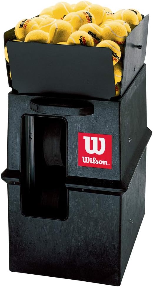 Wilson Portable Tennis Ball Machine. Speed 75 MPH. Variable Topspin/Underspin. Random Oscillatror. Electronic Elevation. from The #1 Name in Tennis - Wilson Sports