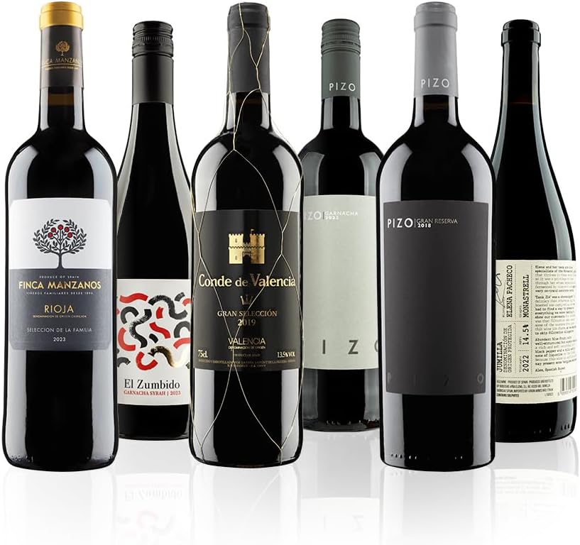 Virgin Wines - Blockbusting Spanish Red Wine Case - 6 Bottles (75cl) - Smooth Rioja, Vibrant Garnacha, Rich Monastrell & More