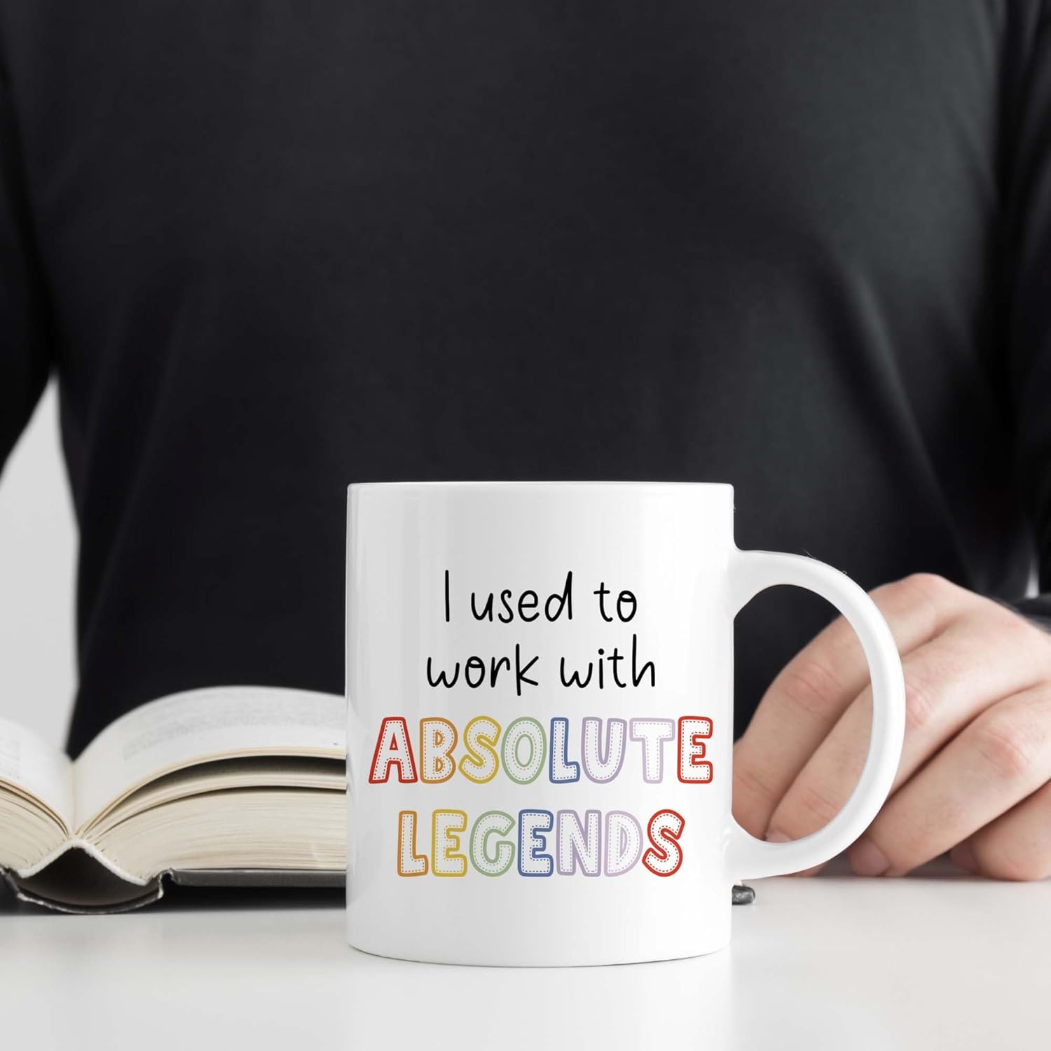 Going Away Gift For Coworker, I Used To Work With Legends, Funny Retirement Gifts, Good Luck, Farewell Present, Going Away Gift For Boss, Colleagues, Men, Women, Friends - Retirement Coffee Mug - Image 2