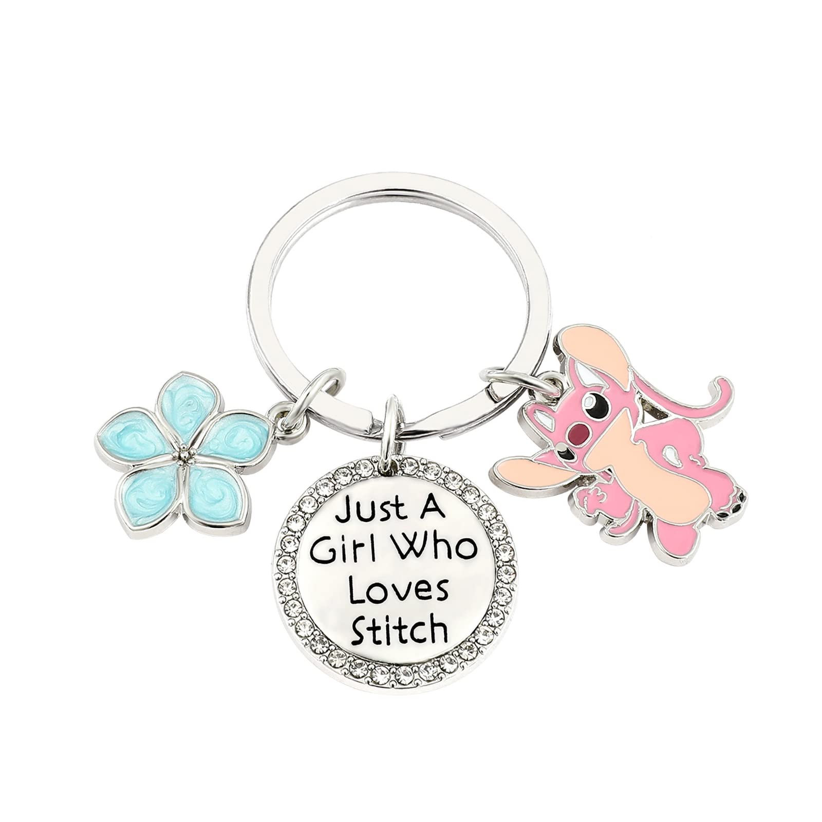 feimeng jewelryStitch Angel Ohana Means Family Keychain Necklaces Earrings Bracelets Accessories Stitch Stuff Gifts